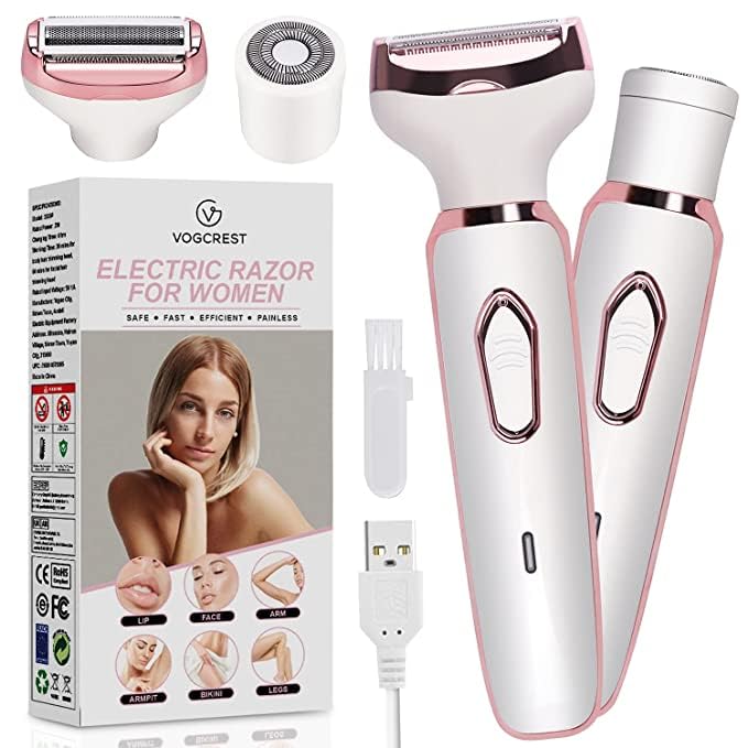 2 in 1 Painless Body Razors and Facial Hair Remover