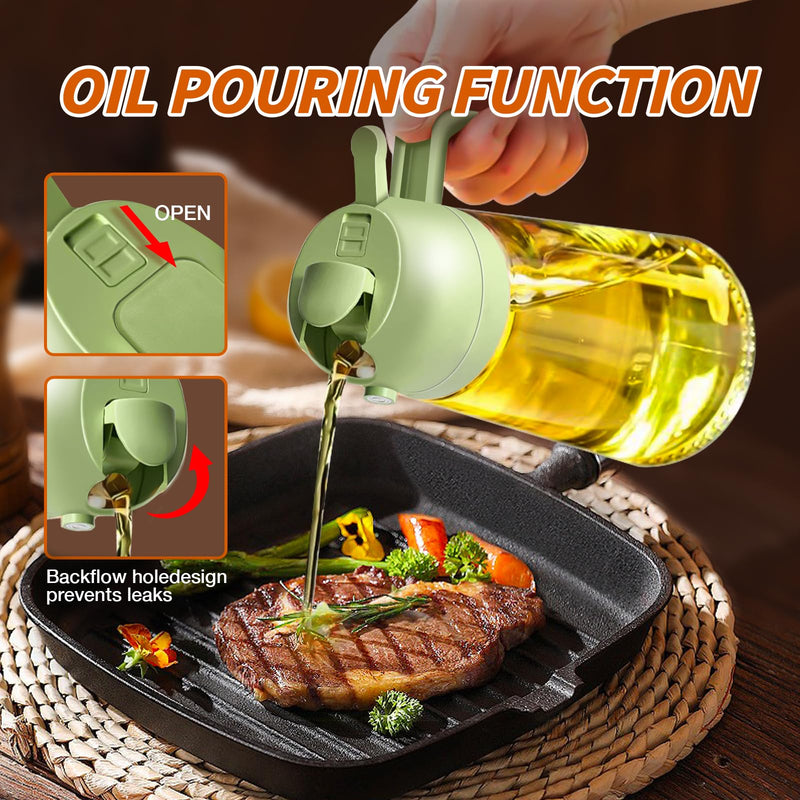 2 in 1 Oil Sprayer for Cooking, 17oz/500ml